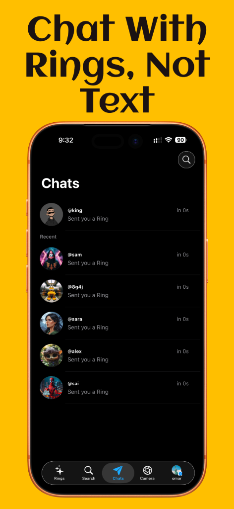 Chat With Rings, Not Text